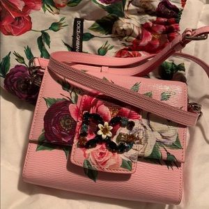 Dolce & Gabbana pink floral bag